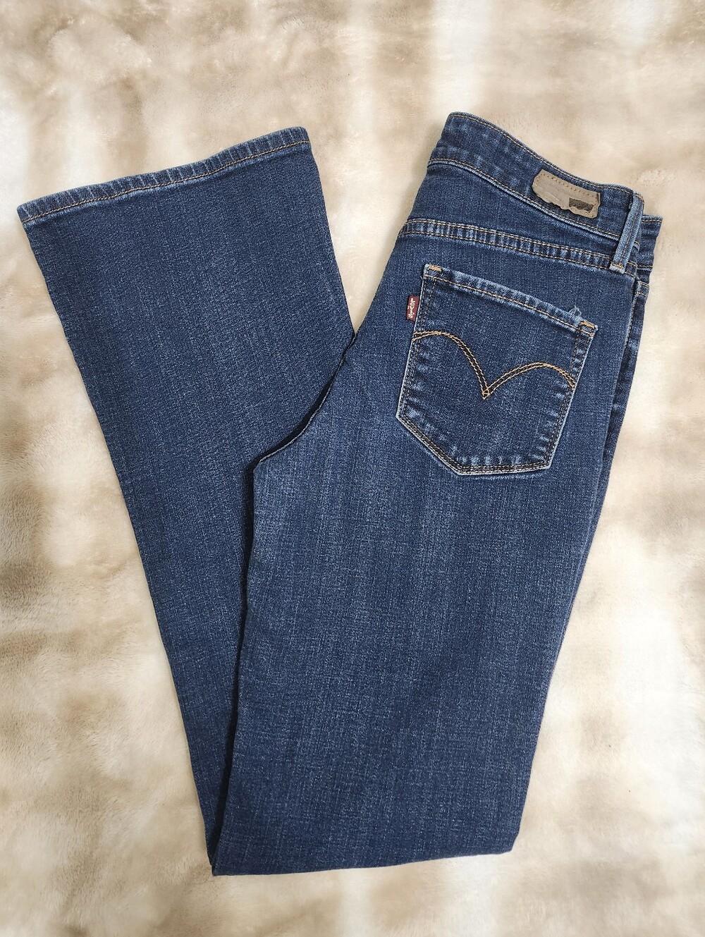 Levi's Demi Curve Boot Cut Denim Blue Jeans
